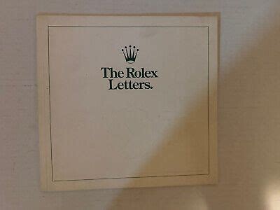 LETTERS FOR ROLEX 